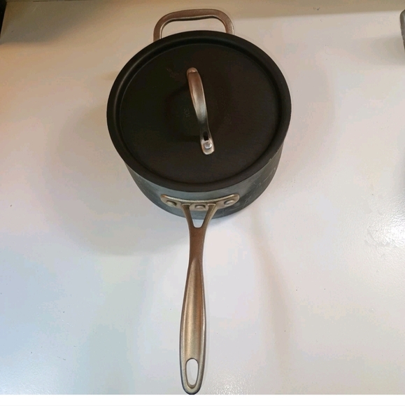 Calphalon Anodized Aluminum cookware 8703 1/2 3.5 Quarts Vintage Heavy - Picture 1 of 8